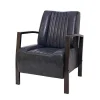 Vente-unique Fauteuil Met Holle Rugleuning-Mcw-H10 Fauteuil, Vintage Grijs