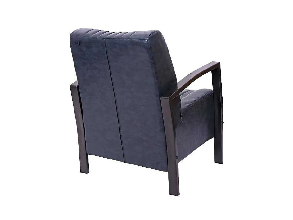 Vente-unique Fauteuil Met Holle Rugleuning-Mcw-H10 Fauteuil, Vintage Grijs