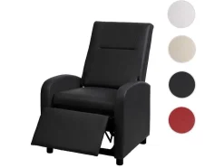 Vente-unique Fauteuil Kunstleer-Mcw-H18 Fauteuil, Zwart