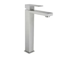 Shower & Design Kraan-Mechanische Mengkraan Met Vierkante Vorm Van Roestvrij Staal - Geborsteld Nikkel - H31 Cm - Canilas
