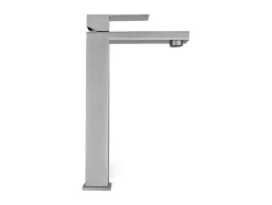 Shower & Design Kraan-Mechanische Mengkraan Met Vierkante Vorm Van Roestvrij Staal - Geborsteld Nikkel - H31 Cm - Canilas