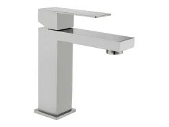 Shower & Design Kraan-Mechanische Mengkraan Met Vierkante Vorm Van Roestvrij Staal - Geborsteld Nikkel - H17,3 Cm - Canilas