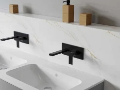 Shower & Design Kraan-Mechanische Mengkraan Voor Inbouw Vierkant - Matzwart - Vistula