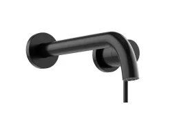 Shower & Design Kraan-Mechanische Mengkraan Voor Inbouw Met Afgerond Uiteinde - Matzwart - Lozoya