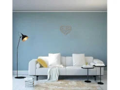 EPIKASA Decoratieve Wandplaat-Metalen Decoratie Hart 10, Koper, 47X1,5X40 Cm,