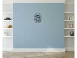 EPIKASA Decoratieve Wandplaat-Metalen Decoratie Leeuw 4, Zwart, 40X1,5X50 Cm,
