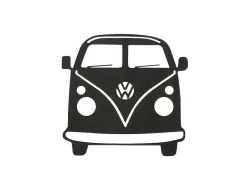 EPIKASA Decoratieve Wandplaat-Metalen Decoratie Minivan, Zwart, 32X1,5X36 Cm,