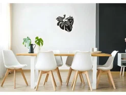 EPIKASA Decoratieve Wandplaat-Metalen Decoratie Paard 2, Zwart, 50X1,5X50 Cm,