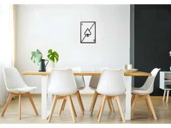EPIKASA Decoratieve Wandplaat-Metalen Decoratie Schoppenaas, Zwart, 32X1,5X48 Cm,