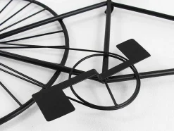 OZAIA Decoratieve Wandplaat-Metalen Fiets Wanddecoratie Ventoux - L. 109 X H. 56 Cm - Zwart