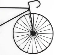 OZAIA Decoratieve Wandplaat-Metalen Fiets Wanddecoratie Ventoux - L. 109 X H. 56 Cm - Zwart