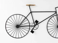 OZAIA Decoratieve Wandplaat-Metalen Fiets Wanddecoratie Ventoux - L. 109 X H. 56 Cm - Zwart