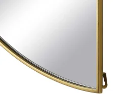 OZAIA Aanbiedingen: Woonaccessoires-Metalen Spiegel Met Halve Cirkel Design - B.50 X H.100 Cm - Goudkleurig - Gavra