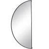 OZAIA Spiegel-Metalen Spiegel Met Halve Cirkel Design - B.50 X H.100 Cm - Zwart - Gavra