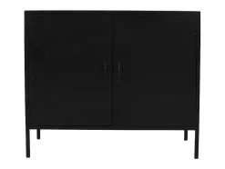 Vente-unique Wastafelmeubel-Meubel Voor Onder Wastafel Van Metaal - 2 Deuren - 95 Cm - Orionis