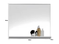 Vente-unique Accessoires & Spiegels-Mezzo Spiegel Bad Wit.