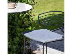 Vente-unique Tuinbar-Milano Tuin Bartafel O70Cm Grijs.