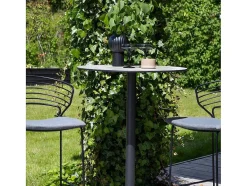 Vente-unique Tuinbar-Milano Tuin Bartafel O70Cm Grijs.