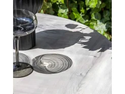 Vente-unique Tuinbar-Milano Tuin Bartafel O70Cm Grijs.