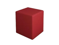 EPIKASA Aanbiedingen: Zitbank & Fauteuil-Milena Pouf, Rood, 34X34X37 Cm,