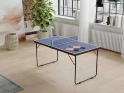 Vente-unique Spel Voor Buiten-Mini-Pingpongtafel Met Batjes, Ballen En Net - L137 X D76 X H67 Cm - Denis