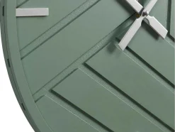 OZAIA Wandklok-Moderne Wandklok - D. 50 Cm - Groen En Zilverkleurig - Herti