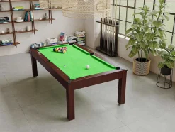 Vente-unique Eettafel-Modulaire Tafel - Biljart Imperiale - Regelbare Hoogte - 207 X 114 X 79 Cm