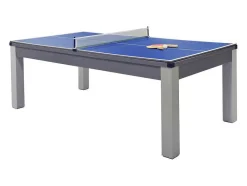 Vente-unique Spel Voor Binnen-Modulaire Tafel - Biljart En Pingpong Balthazar - 213 X 112 X 81,5 Cm - Grijs