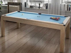 Vente-unique Eettafel-Moduleerbare Tafel - Biljart En Tafeltennis Balthazar - 213 X 112 X 81.5 Cm - Blauw