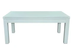 Vente-unique Spel Voor Binnen-Moduleerbare Tafel - Wit - Biljart En Tafeltennis - L182 X B102 X H80 Cm - Henk