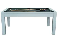 Vente-unique Spel Voor Binnen-Moduleerbare Tafel - Wit - Biljart En Tafeltennis - L182 X B102 X H80 Cm - Henk