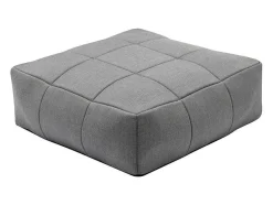 MYLIA Loungeset-Moduleerbare Tuinzithoek 5 Plaatsen Van Stof: 3 Fauteuils, 1 Hoek, 1 Poef En 1 Salontafel - Antraciet - Livai Van