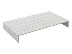 MYLIA Loungeset-Moduleerbare Tuinzithoek 5 Plaatsen Van Stof: 3 Fauteuils, 1 Hoek, 1 Poef En 1 Salontafel - Antraciet - Livai Van