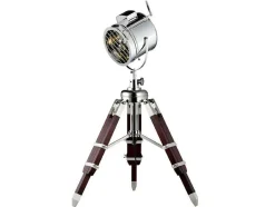 EPIKASA Staande Lamp-Movie Vloerlamp, Zilver, Wenge, 43X43X90 Cm,