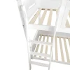 ModernLuxe Aanbiedingen: Slaapkamer & Kantoor-Multifunctioneel Stapelbed Voor Kinderen - Met Ladder En Glijbaan - 2X90X200Cm - Massief Hout - Wit