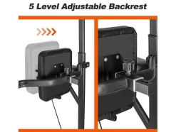 Vente-unique Fitness-Multifunctionele Power Tower Dip Station Optrekstang Met Verstelbare Hoogte