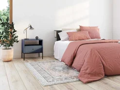 Vente-unique Nachtkastje-Nachtkastje Bogdan - 1 Lade En 1 Nis - Blauw