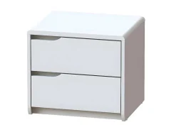 Vente-unique Nachtkastje-Nachtkastje Lucille Ii - 2 Lades - Mdf - Wit