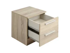 Vente-unique Nachtkastje-Nachtkastje Mathias - 2 Laden - Naturel