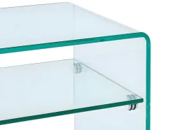 Vente-unique Nachtkastje-Nachtkastje Van Gehard Glas - 1 Nis - Stileos