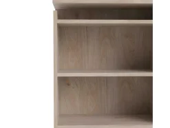 Vente-unique Hoofdeinde En Brugkast-Nada Hoofdbord 160 Cm 4 Planken Hickory Decor.