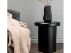 Venture Home Bijzettafel-Namsos Salontafel , Bijzettafel O40Cm Zwart.