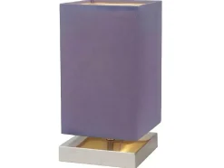 EPIKASA Lamp-Nanga Tafellamp, Violet, Satijn, 12X12X25 Cm,