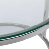 PASCAL MORABITO Salontafel-Nesttafels Van Gehard Glas En Roestvrij Staal - Zilver - Maevane Ii Van