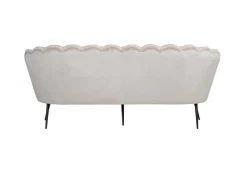 Vente-unique Modulair-Nice Bank 3 Persoons Velours Beige.