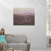 Vente-unique Schilderij-Olieverfschilderij Bloemenveld Handgeschilderd