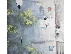 Vente-unique Schilderij-Olieverfschilderij Dorp Handgeschilderd