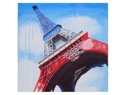 Vente-unique Schilderij-Olieverfschilderij Eiffeltoren Handgeschilderd
