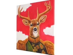 Vente-unique Schilderij-Olieverfschilderij Hert Handgeschilderd