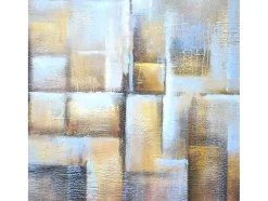 Vente-unique Schilderij-Olieverfschilderij Kubussen Handgeschilderd